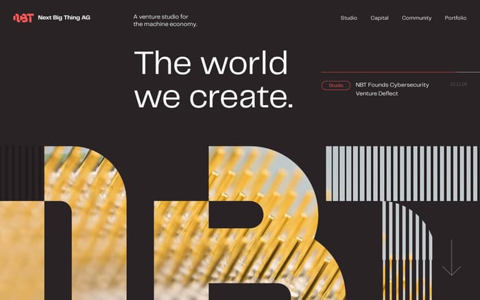 Next Big Thing website preview