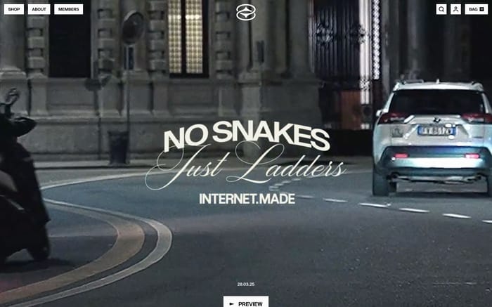 Internet Made website preview