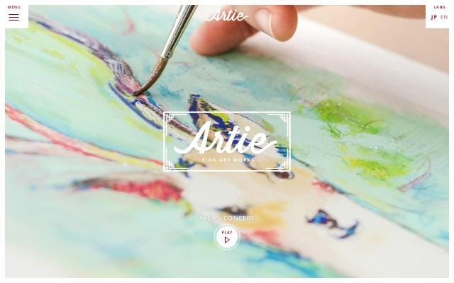 Artie website preview