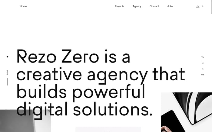 Rezo Zero website preview
