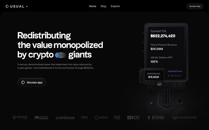Usual Protocol website preview