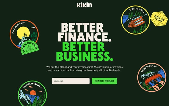 Kikin Finance website preview