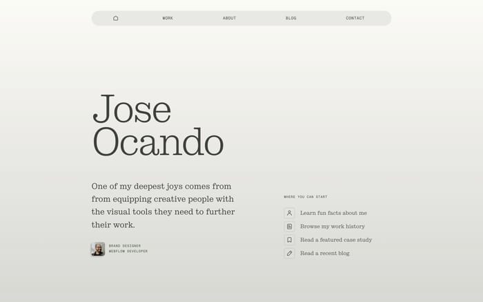 Jose Ocando website preview