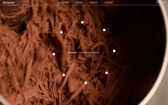 Novameat website preview