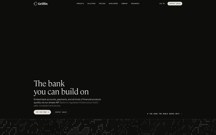Griffin website preview