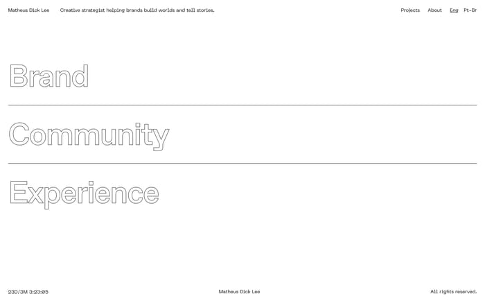 Matheus Dick Lee website preview