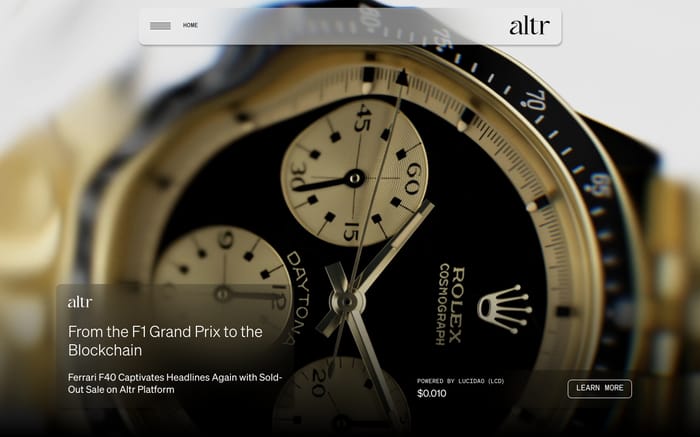 Altr website preview