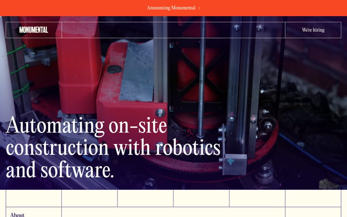 Monumental website preview