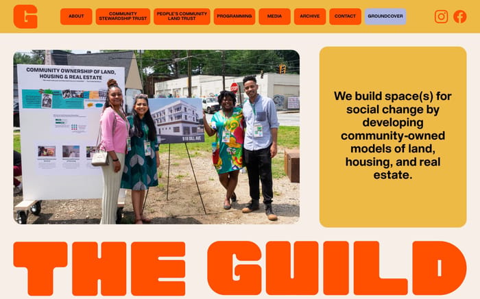 The Guild website preview