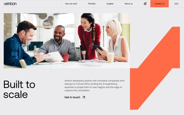 Vention website preview