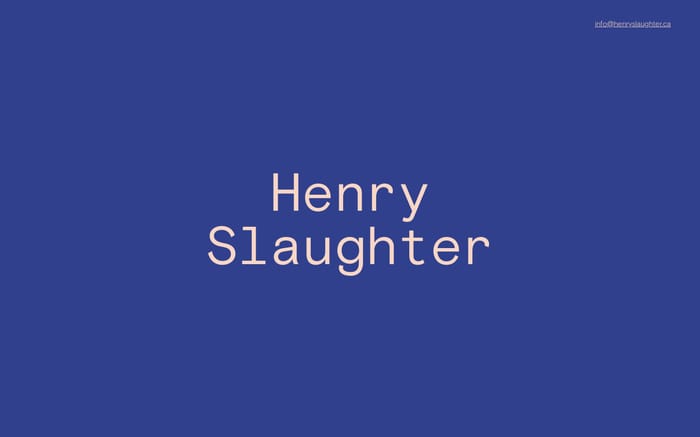 Henry Slaughter website preview