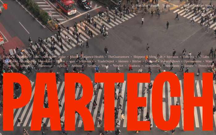 Partech website preview