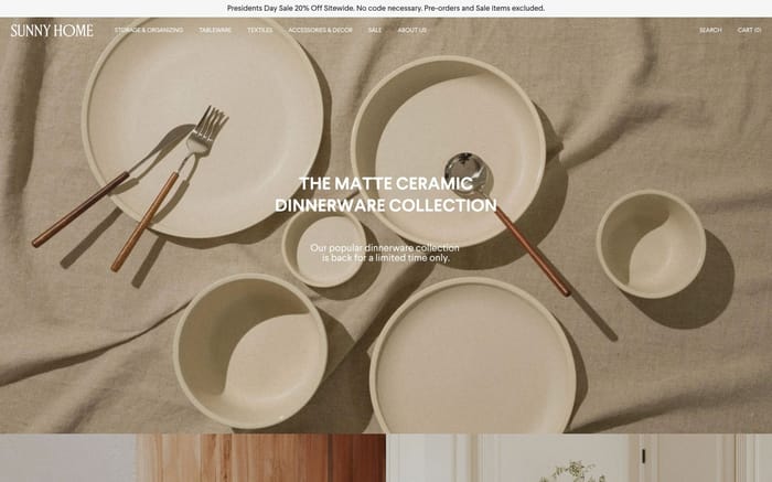 Sunny Home website preview