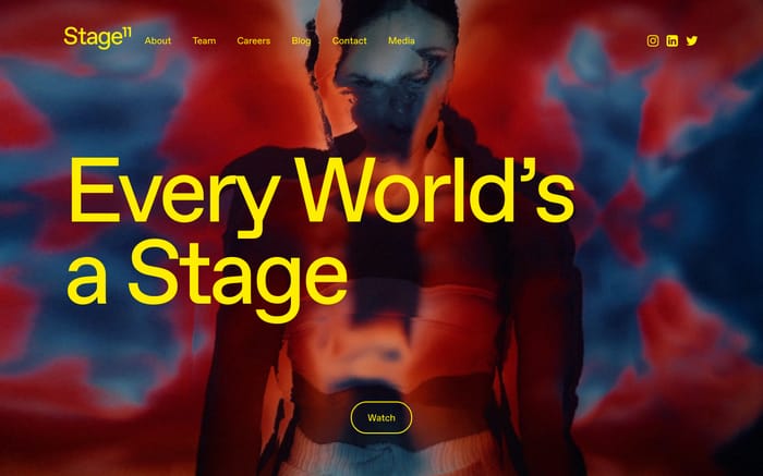 Stage11 website preview