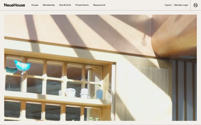 NeueHouse website preview