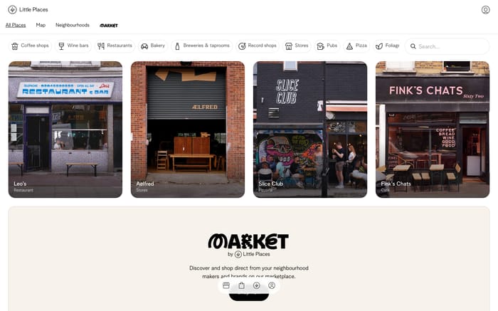 Little Places website preview