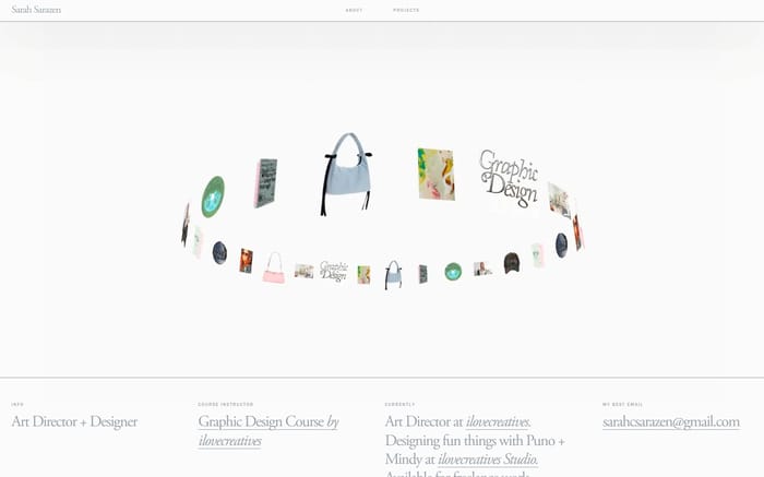 Sarah Sarazen website preview