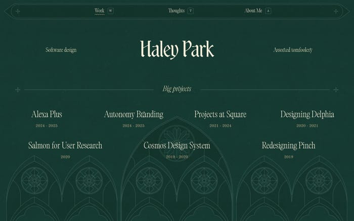 Haley Park website preview