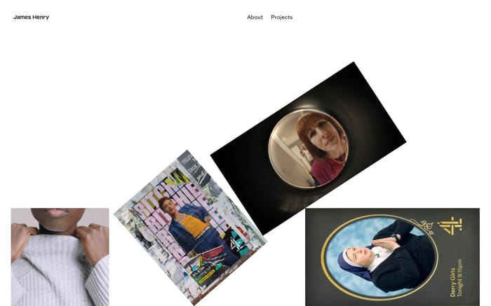 James Henry website preview