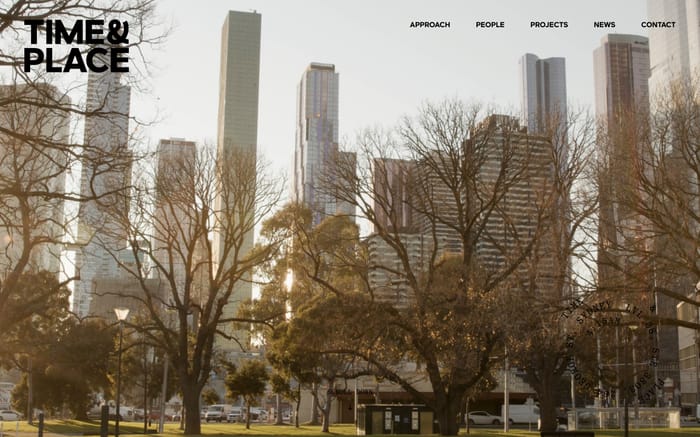 Time & Place website preview