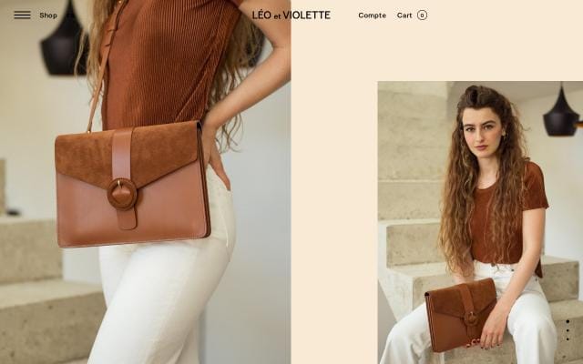 Léo et Violette website preview