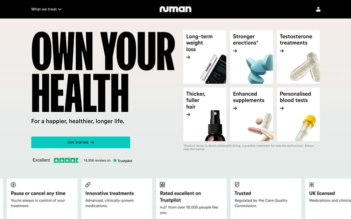 Numan website preview