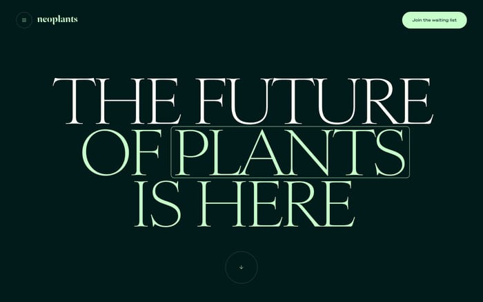 Neoplants website preview