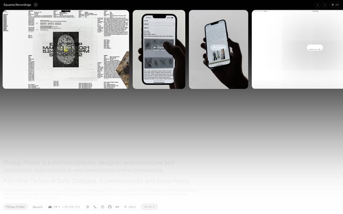 Philipp Polder website preview