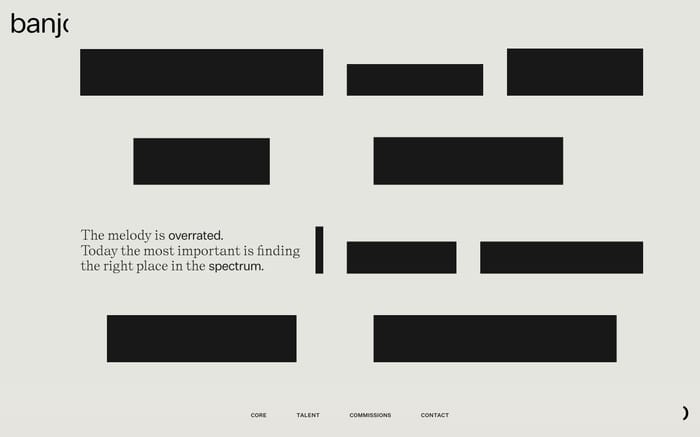 Banjo Soundscapes website preview