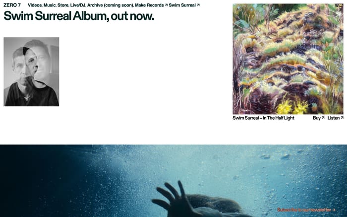 Zero 7 website preview
