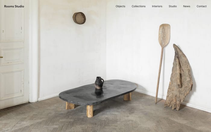Rooms studio website preview