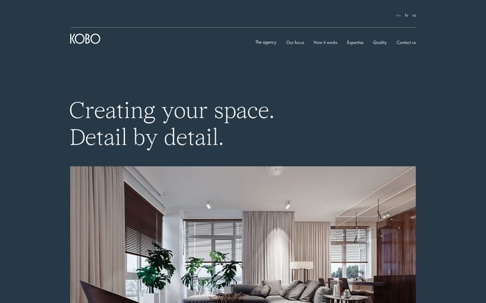 Kobo Interiors website preview