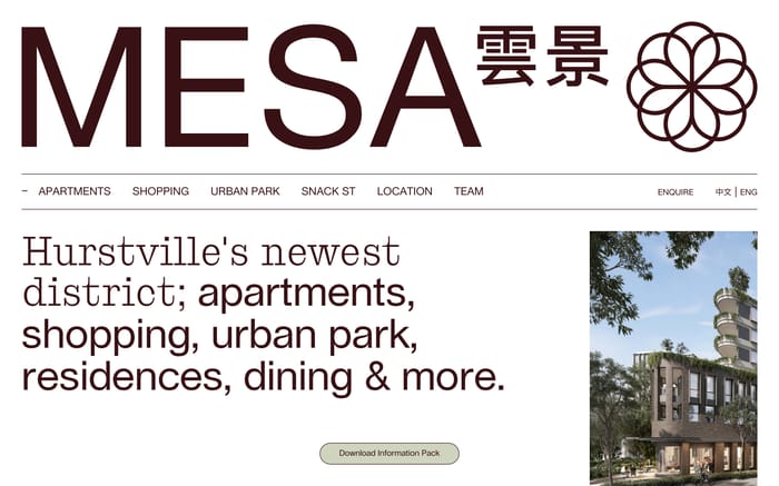 MESA Hurstville website preview