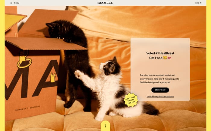 Smalls website preview