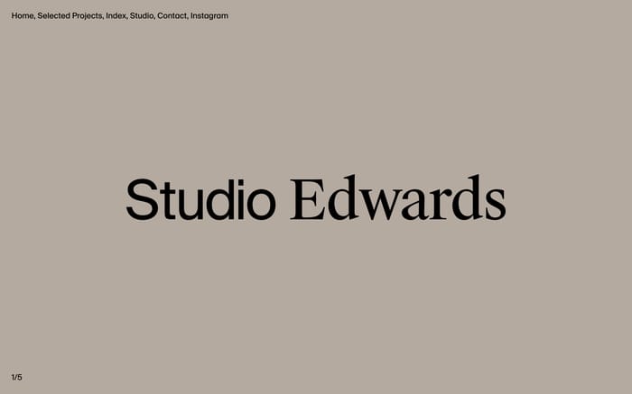 Studio Edwards website preview