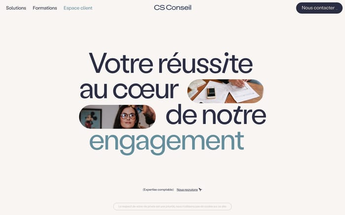 CS Conseil website preview