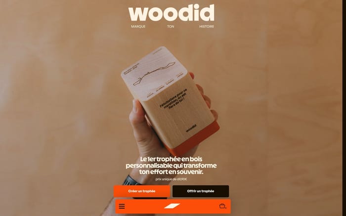 Woodid website preview