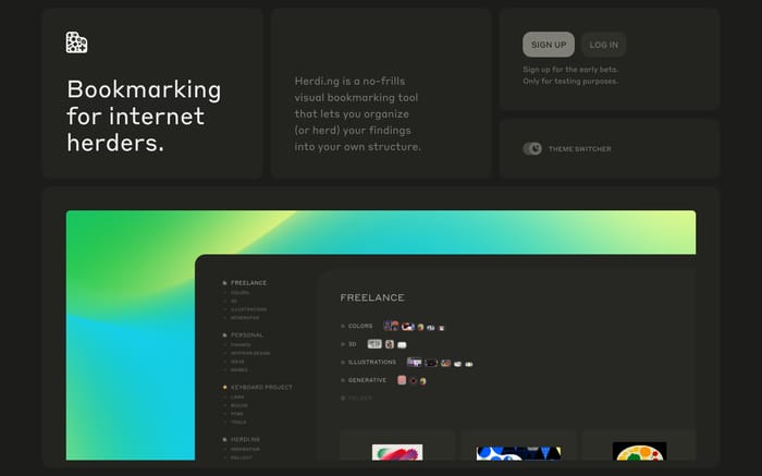 Herding website preview