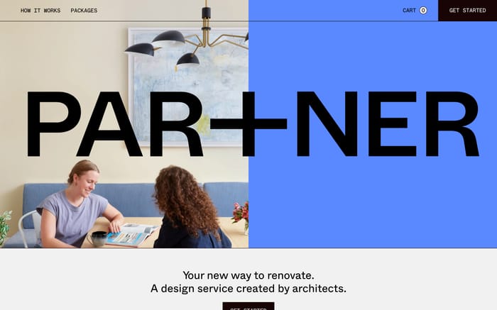 Partner website preview