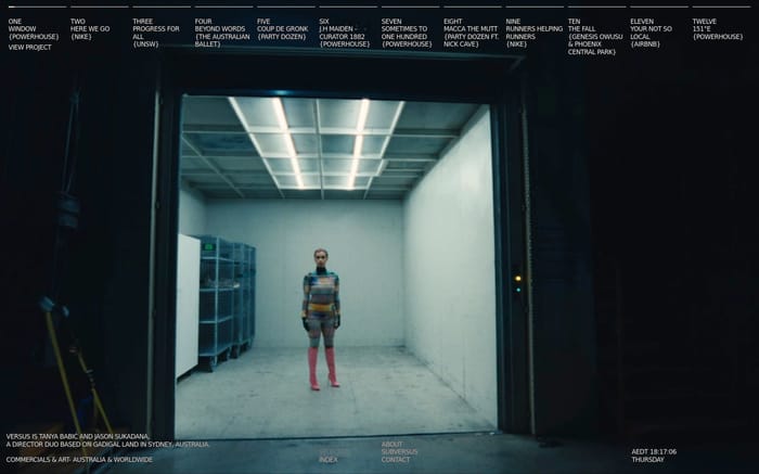 Versus website preview