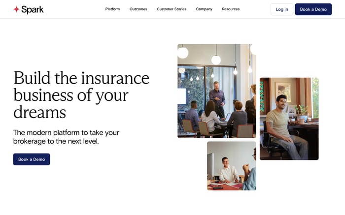 Spark Advisors website preview