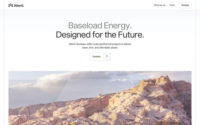 AlterG Resources website preview
