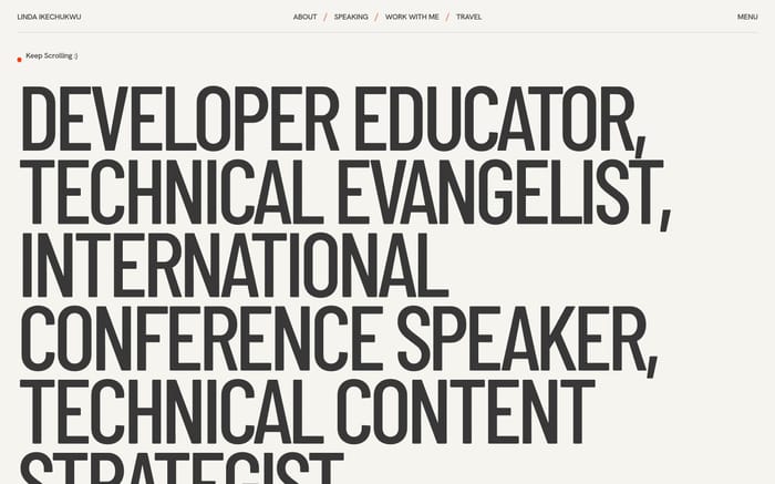 Linda Ikechukwu website preview