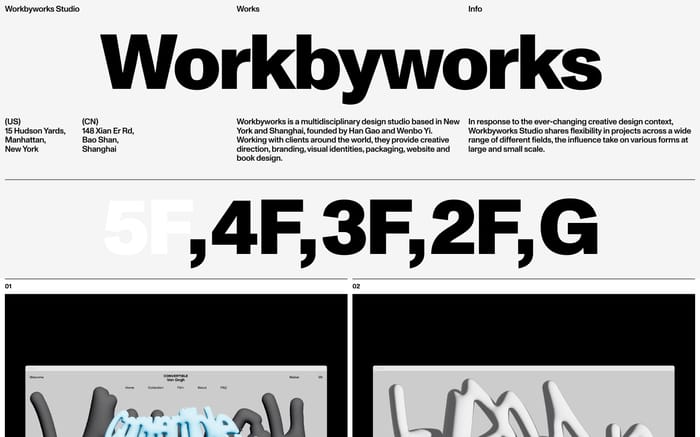 Workbyworks Studio website preview
