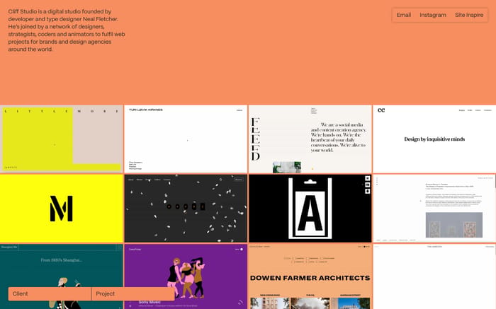 Cliff Studio website preview