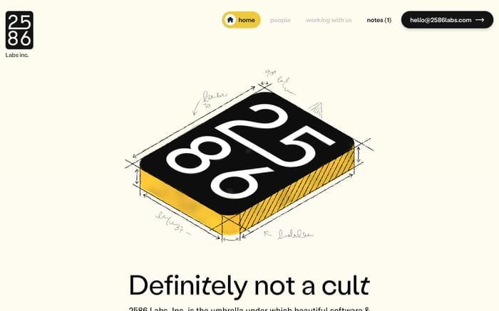 2586 Labs website preview
