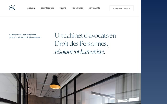 Cabinet Steil Koehlhoeffer website preview