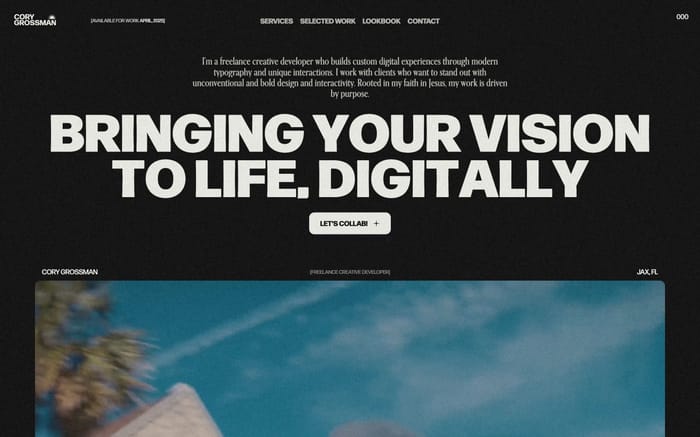Cory Grossman website preview