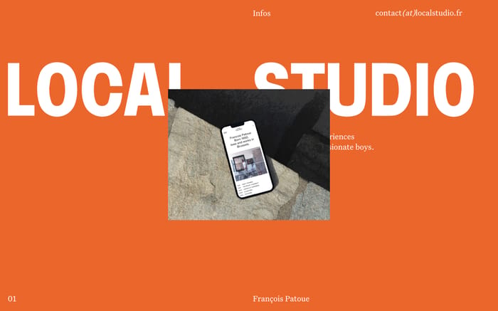 Local studio website preview