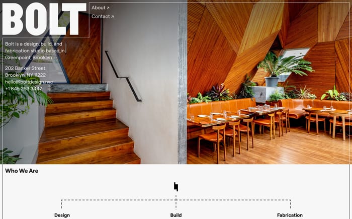 Bolt website preview